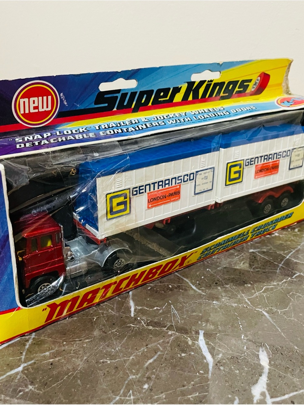 1977 Matchbox Super Kings K-17 Scammel Container Truck GENTRANSOCO NIB
